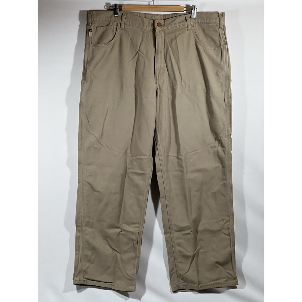 Carhartt Cargo Pants Mens 42x30 Tan FRB 159 Carpenter - Picture 10 of 16